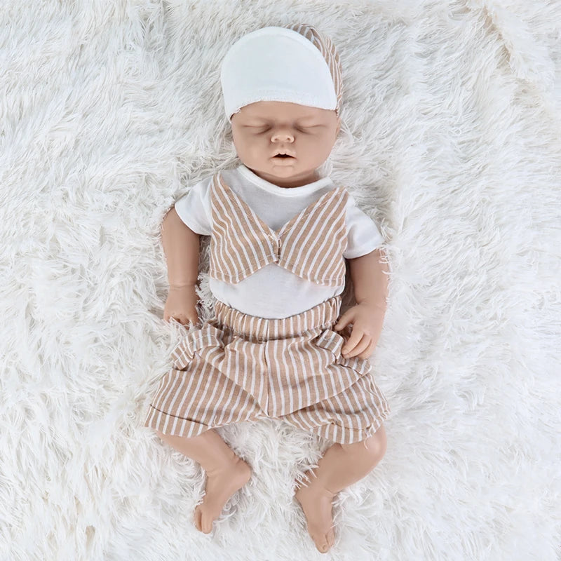 IVITA 100% Silicone Reborn Baby Doll Unpainted Realistic Baby Dolls Wholesale Lifelike Bebe Toys for Children Christmas Gift