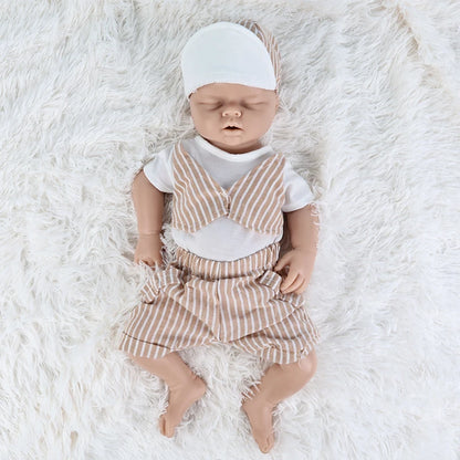IVITA 100% Silicone Reborn Baby Doll Unpainted Realistic Baby Dolls Wholesale Lifelike Bebe Toys for Children Christmas Gift