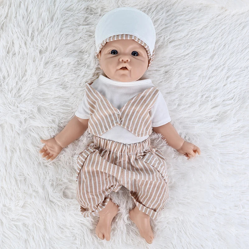 IVITA 100% Silicone Reborn Baby Doll Unpainted Realistic Baby Dolls Wholesale Lifelike Bebe Toys for Children Christmas Gift
