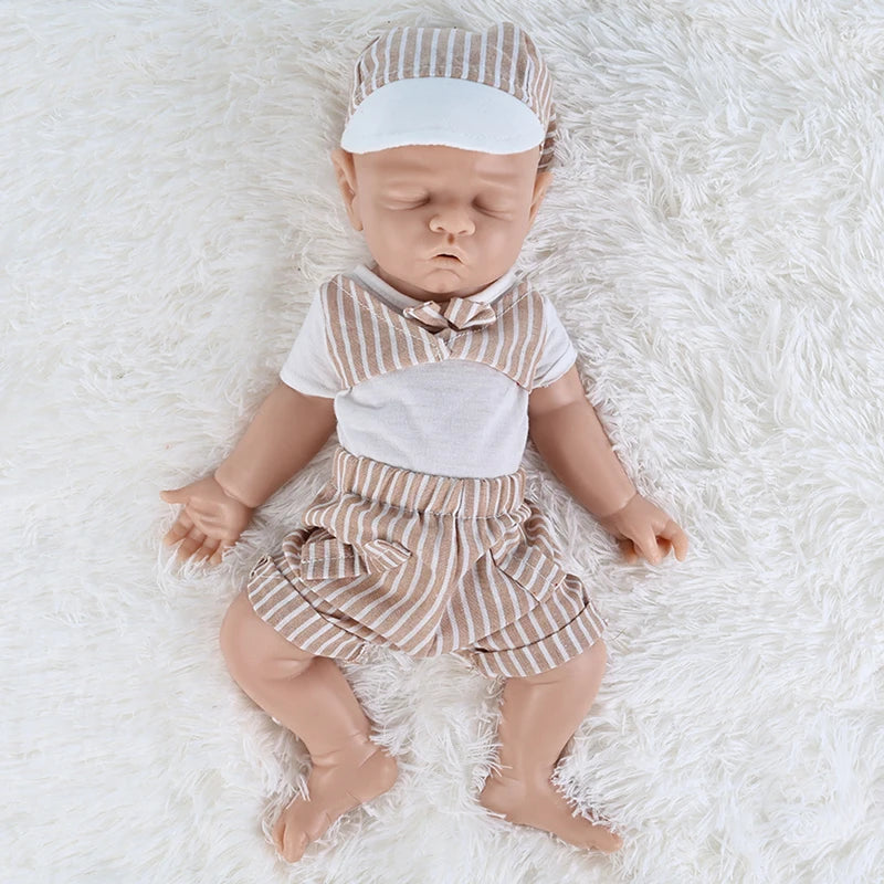 IVITA 100% Silicone Reborn Baby Doll Unpainted Realistic Baby Dolls Wholesale Lifelike Bebe Toys for Children Christmas Gift
